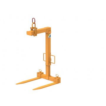 Brick fork with manual sliding device & adjustable height