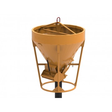 Upright concrete skip for Oru batching plant basket